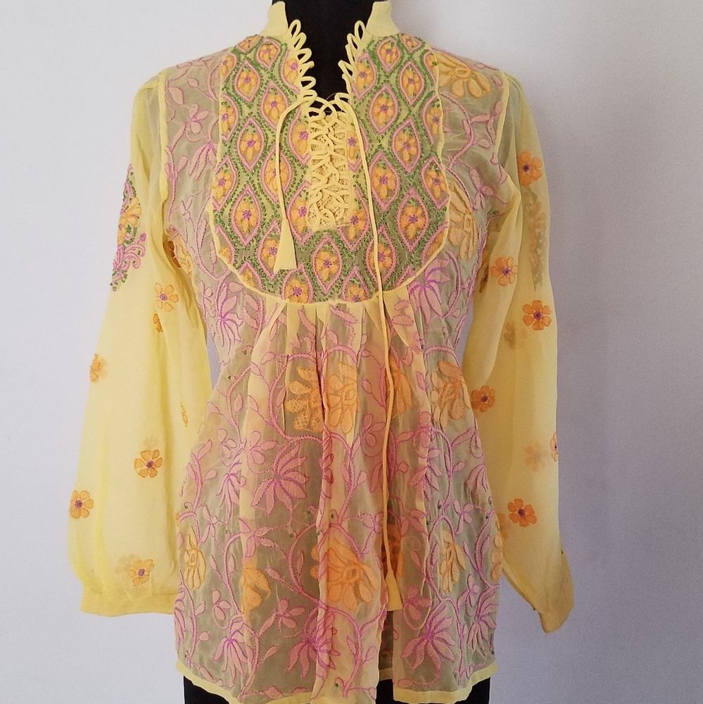 Offers 👍 Sheer Handmade Custom Blouse